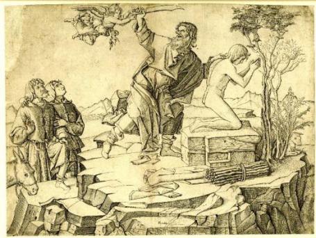 11. Benedetto Montagna, Sacrificio di Abramo, incisione, 1506-07
